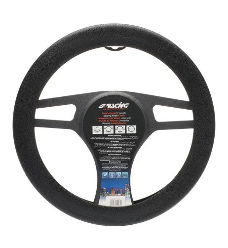 Coprivolante auto diametro 35 40cm Simoni Racing silicone nero soft touch