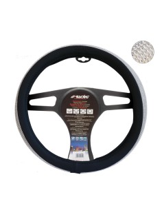 Coprivolante auto diametro 37 39cm Simoni Racing Black Diamonds eco pelle