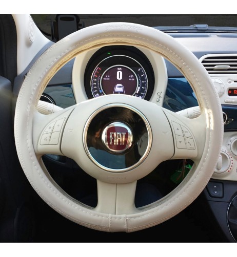 Coprivolante auto diametro 37 39cm Simoni Racing Fiat 500 Cotton Touch