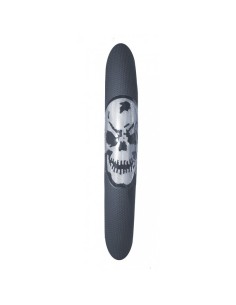 Coprivolante auto diametro 37 39cm Simoni Racing Silver Skulls eco pelle 2