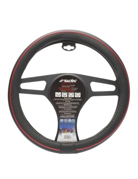 Coprivolante auto diametro 37 39cm Simoni Racing Speed eco pelle nera