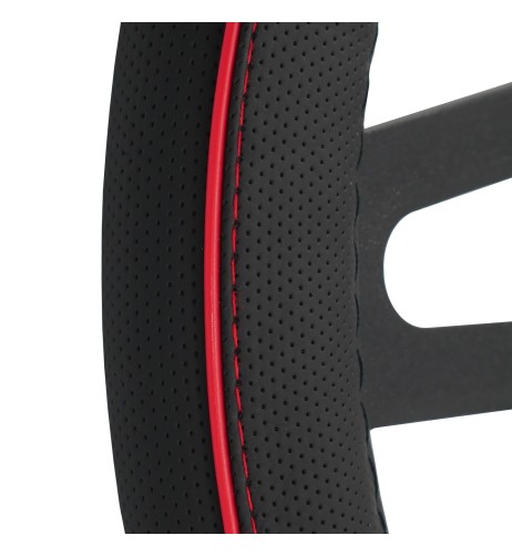 Coprivolante auto diametro 37 39cm Simoni Racing Speed eco pelle nera