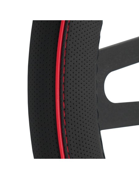 Coprivolante auto diametro 37 39cm Simoni Racing Speed eco pelle nera