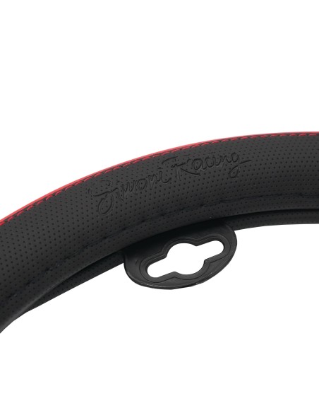 Coprivolante auto diametro 37 39cm Simoni Racing Speed eco pelle nera