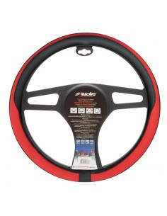 Coprivolante auto diametro 37 39cm Simoni Racing Tidy eco pelle nera e ross