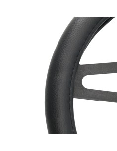 Coprivolante auto diametro 37 39cm Simoni Racing Trophy 1 eco pelle nera 2