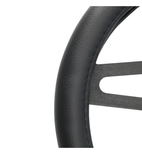 Coprivolante auto diametro 37 39cm Simoni Racing Trophy 1 eco pelle nera