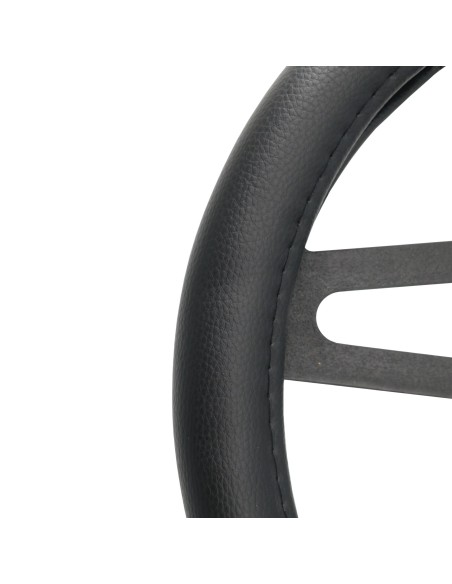 Coprivolante auto diametro 37 39cm Simoni Racing Trophy 1 eco pelle nera