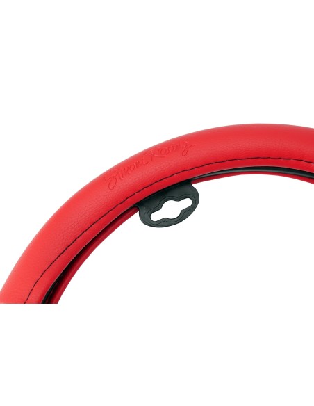 Coprivolante auto diametro 37 39cm Simoni Racing Trophy 1 eco pelle nera ro