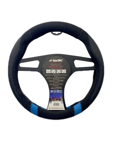 Coprivolante universale 37 39mm eco pelle e microfibra BLU