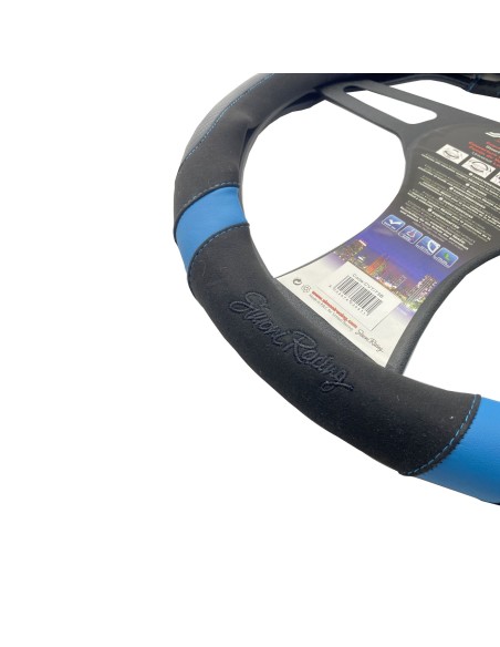 Coprivolante universale 37 39mm eco pelle e microfibra BLU