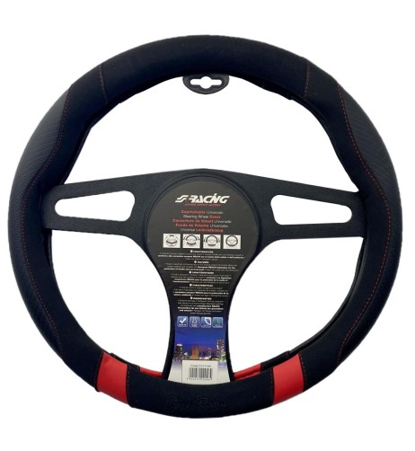 Coprivolante universale 37 39mm eco pelle e microfibra ROSSO