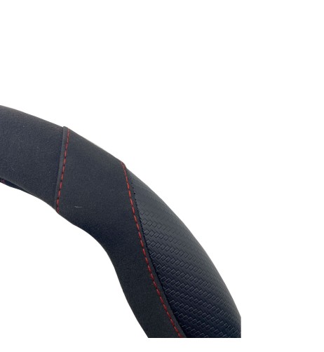 Coprivolante universale 37 39mm eco pelle e microfibra ROSSO