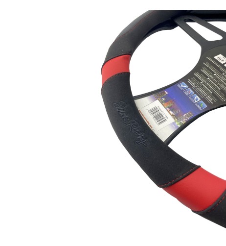 Coprivolante universale 37 39mm eco pelle e microfibra ROSSO