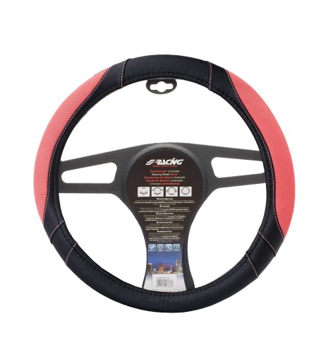 Coprivolante universale 37 39mm eco pelle nera Cotton Pink