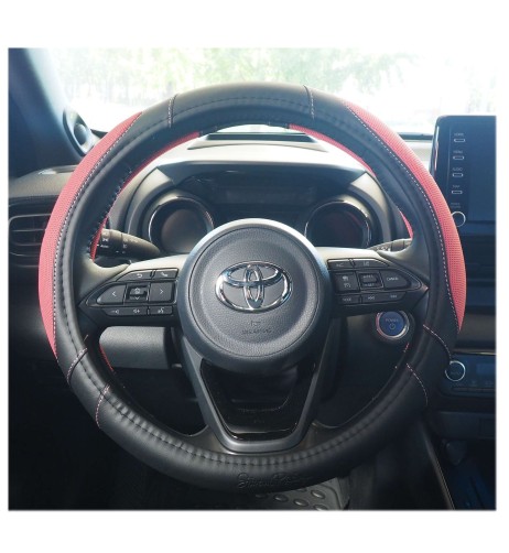 Coprivolante universale 37 39mm eco pelle nera Cotton Pink