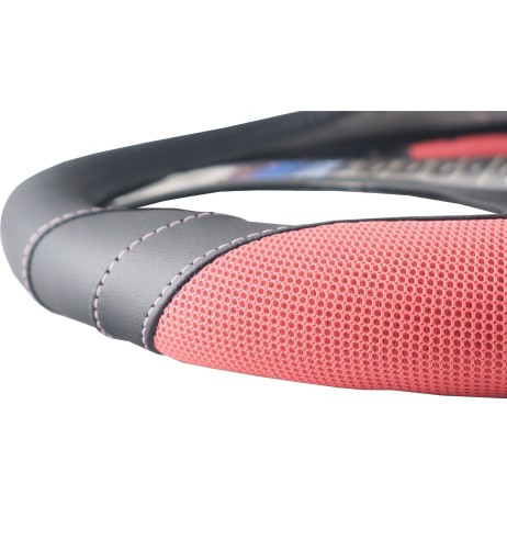 Coprivolante universale 37 39mm eco pelle nera Cotton Pink