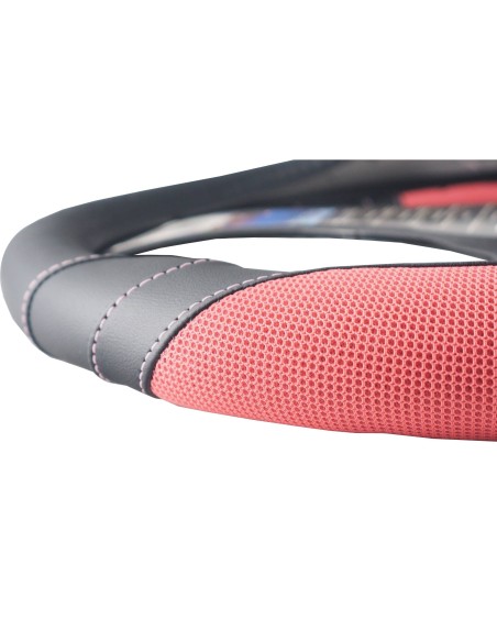 Coprivolante universale 37 39mm eco pelle nera Cotton Pink