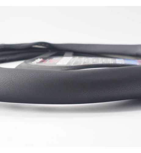 Coprivolante universale 37 39mm eco pelle nera Race Carbon Look