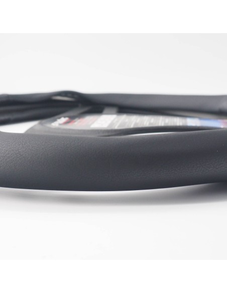 Coprivolante universale 37 39mm eco pelle nera Race Carbon Look