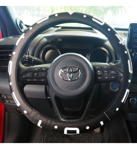 Coprivolante universale 37 39mm eco pelle nera Soft Black Clock