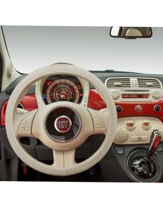 Coprivolante universale 37 39mm ecopelle per Fiat 500 2