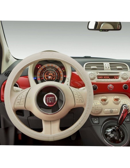 Coprivolante universale 37 39mm ecopelle per Fiat 500