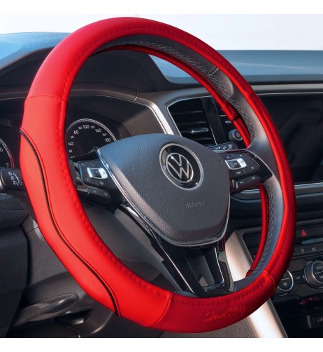 Coprivolante universale 37 39mm Pretty red ecopelle