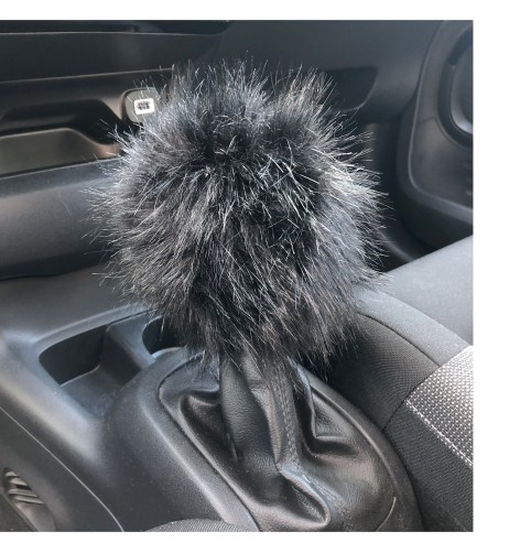 Cover universale copri pomello cambio Simoni Racing pelliccia ecologica ner