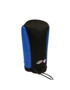 Cover universale per pomello cambio microfibra nera e blu Simoni Racing