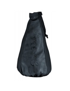 Cuffia copri cambio universale sportiva Simoni Racing eco pelle nera morbid