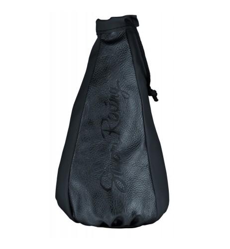 Cuffia copri cambio universale sportiva Simoni Racing eco pelle nera morbid