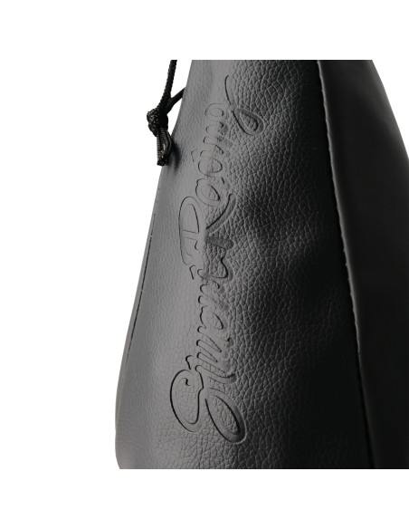 Cuffia copri cambio universale sportiva Simoni Racing eco pelle nera morbid