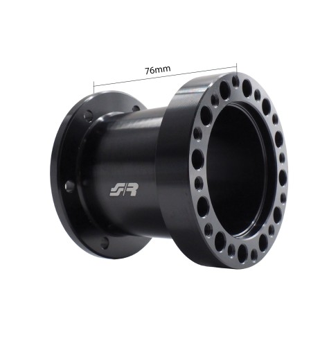 Distanziale alluminio 76mm doppia foratura per montaggio volante sportivo