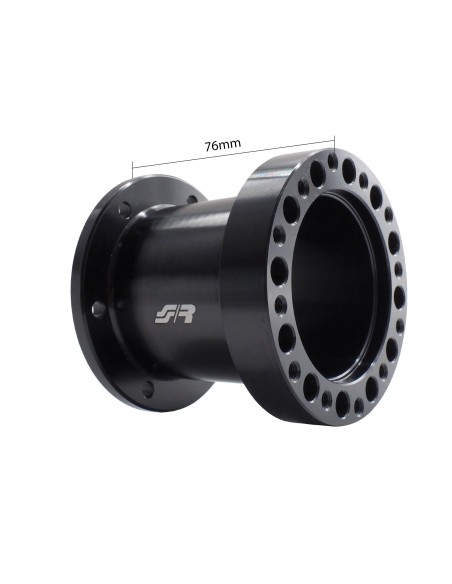 Distanziale alluminio 76mm doppia foratura per montaggio volante sportivo
