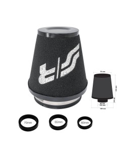 Filtro Aria auto Universale conico con adattatori FSR UM 2