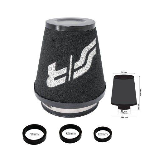 Filtro Aria auto Universale conico con adattatori FSR UM