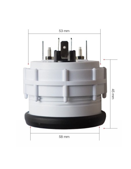 Indicatore elettrico 2 Simoni Racing Contagiri per motori Diesel NERO