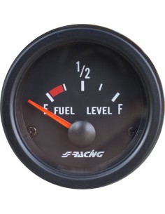 Indicatore elettrico retroilluminato livello carburante sfondo nero