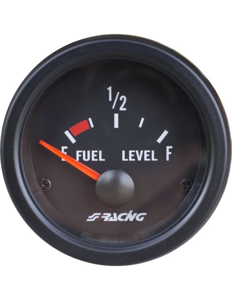 Indicatore elettrico retroilluminato livello carburante sfondo nero