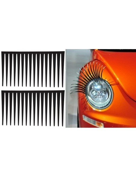 Kit 2 ciglia adesive per fari fanali anteriori auto