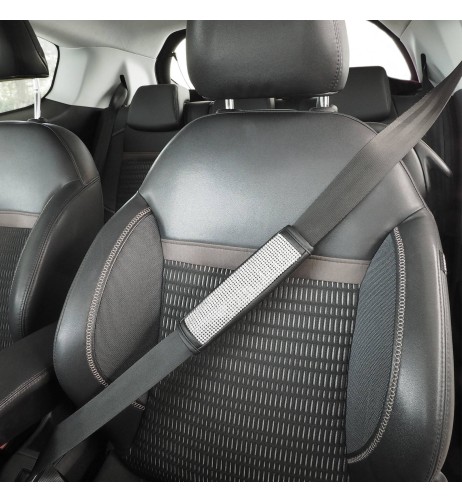 Kit 2 copricintura sicurezza sportivo Simoni Racing ecopelle e strass CC9