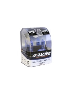 Kit 2 lampadine alogene H19 60 55W ghiaccio 4200K Blue Ice Simoni Racing