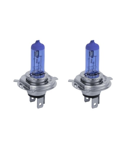 Kit 2 lampadine alogene H19 60 55W ghiaccio 4200K Blue Ice Simoni Racing