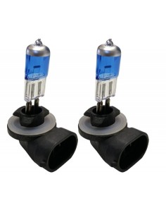 Kit 2 lampadine alogene P27W 12V 27W Plasma White riflessi metallescenti