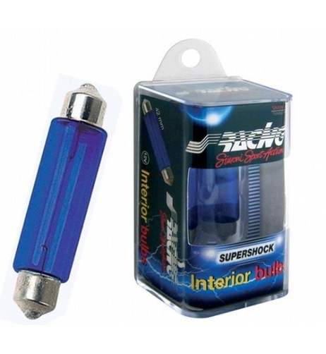 Kit 2 lampadine alogene siluro extreme rocket bianco 42mm