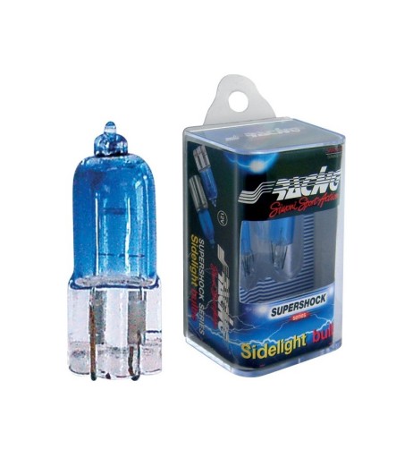 Kit 2 lampadine alogene T10 superbianca Super Shock Simoni Racing