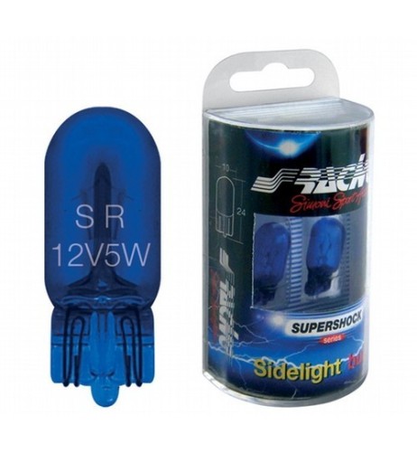 Kit 2 lampadine alogene T10 W5W Xtreme super shock bianco