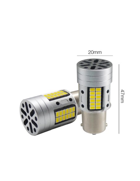 Kit 2 lampadine led Bay15d 6500K CANBUS ventola integrata