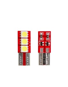 Kit 2 lampadine led Canbus T10 3 microled superbianco Can Bus 6000K